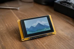 Wikipedia en una Cheap Yellow Display amarilla y barata