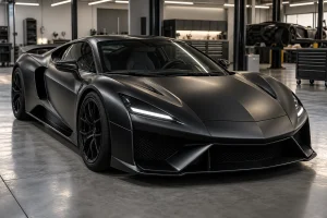 ¡El único Ferrari Enzo negro mate del mundo, fabricado especialmente para la familia real de Brunei, se venderá por un precio récord!