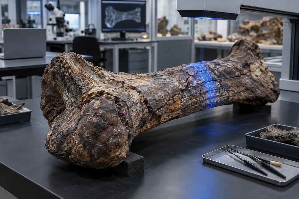 Dünyanın bilinen en büyük T. rex’inin kırık kaburgasında 66 milyon yıl öncesinden bir ayrıntı bulundu