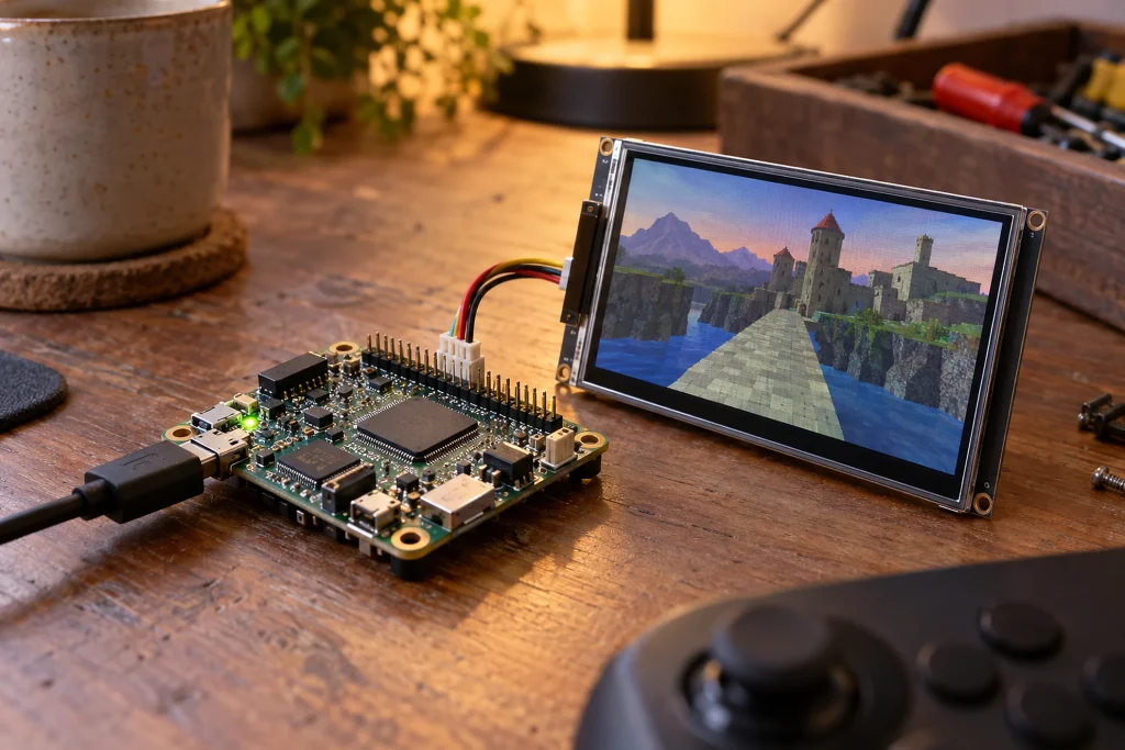 ESP32-S3 için Jet Megatextures demosu