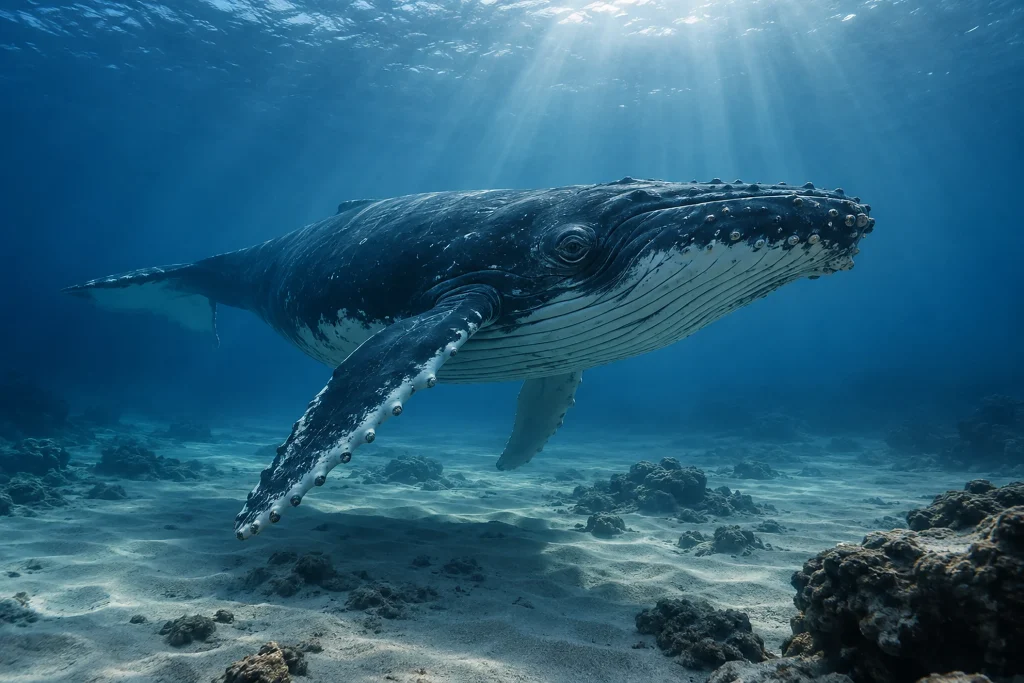 Avvistata per la prima volta una megattera in lutto per il suo cucciolo