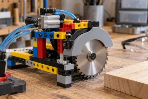 Cómo construir una sierra circular accionada por aire usando LEGO