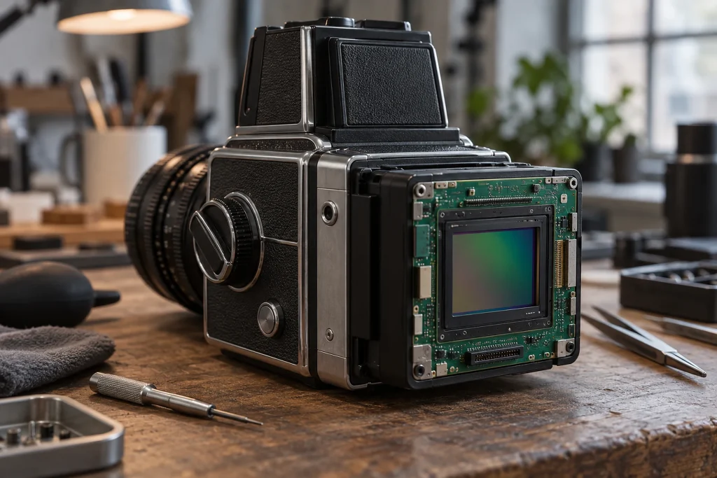 Sitina B220M, Wenting’in Mamiya Super 23 için geliştirdiği, tam kare Kodak CCD kullanan açık kaynaklı dijital arka kapak.