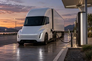 Camião totalmente elétrico Semi da Tesla chega finalmente à Europa