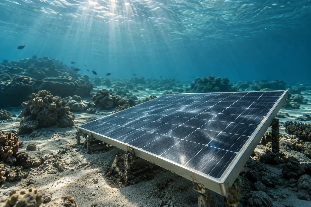 Una nuova cella solare può produrre elettricità sott'acqua