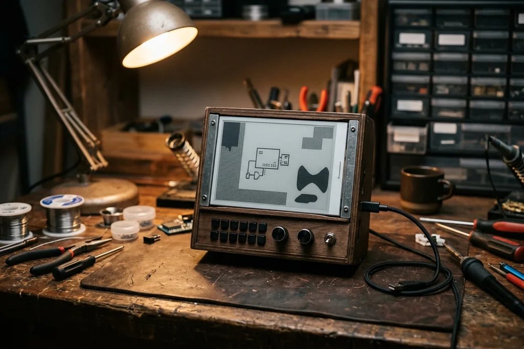 2026 Retrocomputing Challenge: Oldputer, E-ink Ekranla Yaşlı Gözleri Rahatlatıyor