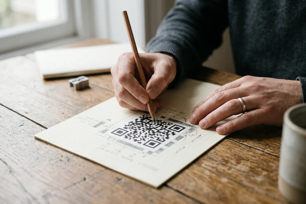 Reading QR Codes by Hand, QR kodların akıllı telefon olmadan da elle çözülebileceğini gösteren bir rehberi anlatıyor.