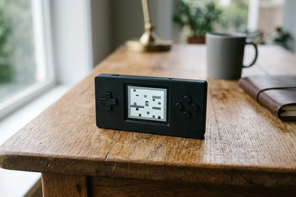 A Handheld Game Console That Works with a Single Button