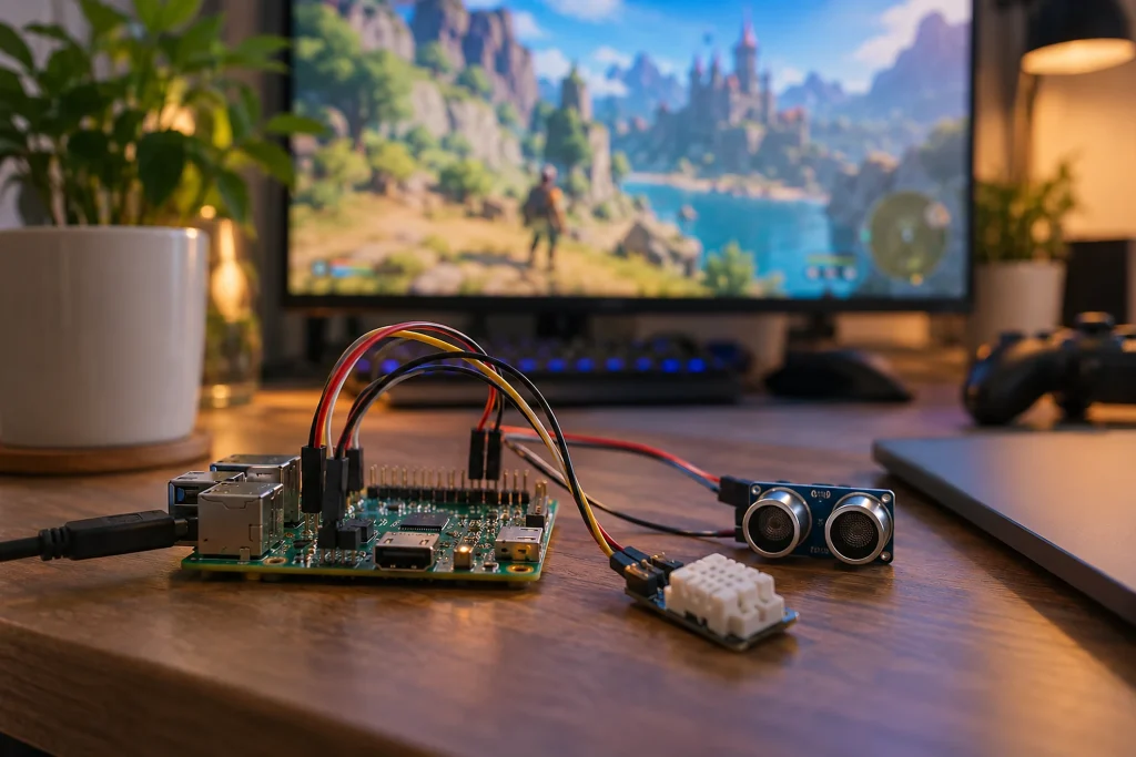 Tolko entwickelte das körperbewegungsgesteuerte, auf Raspberry Pi basierende Spiel BlobJump, um Kinder zu körperlicher Aktivität zu motivieren.